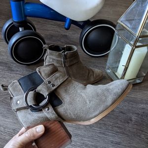 Marc fisher ankle leather boots